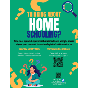 Get to know your Homeschooling Education option - meet and greet event in Swift Current.